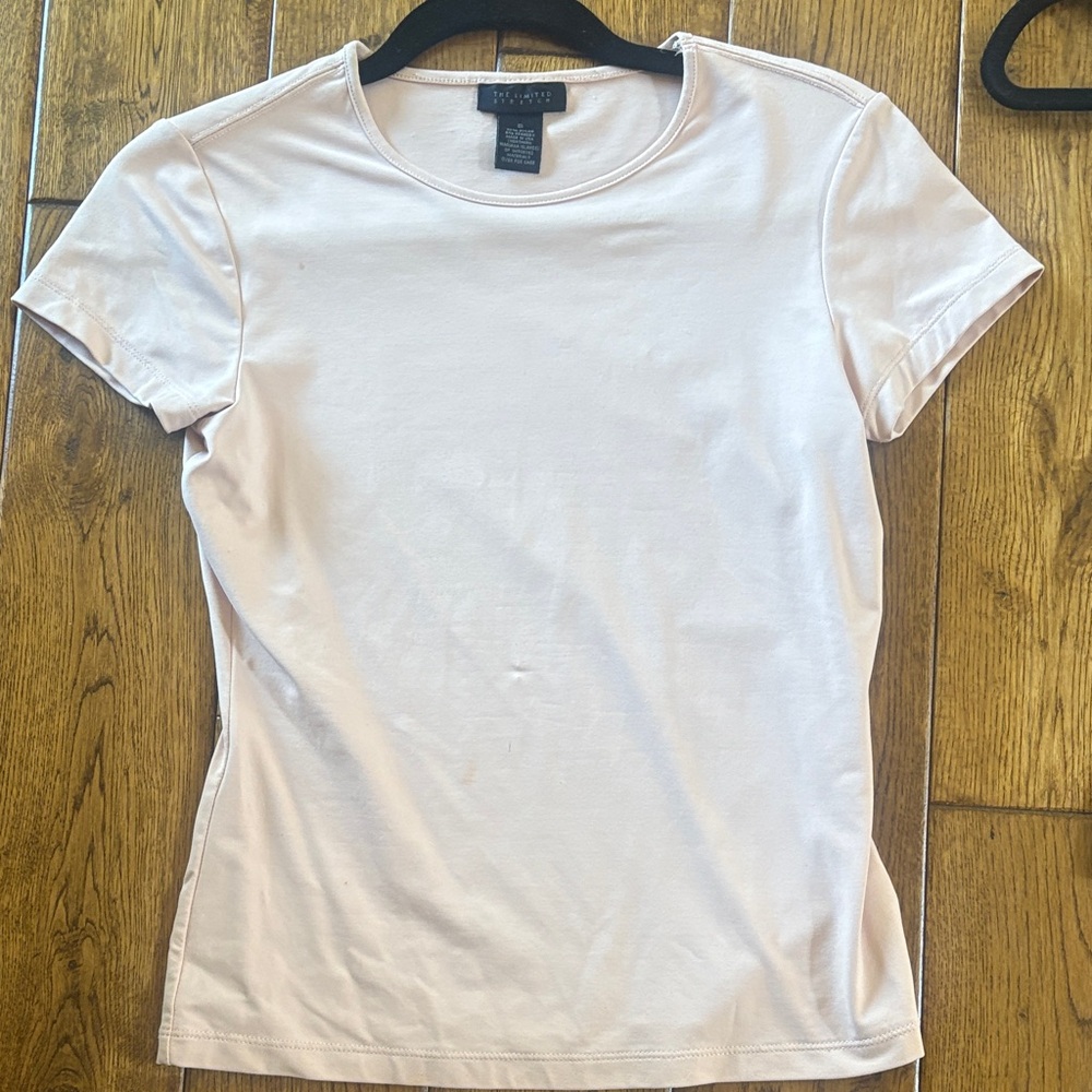 The Limited Pale Pink Short-Sleeve Crewneck Tee